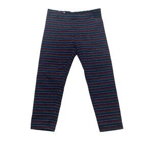 Tea Collection Girls Striped Leggings Size 2 Cotton & Spandex Blend